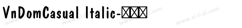 VnDomCasual Italic字体转换
